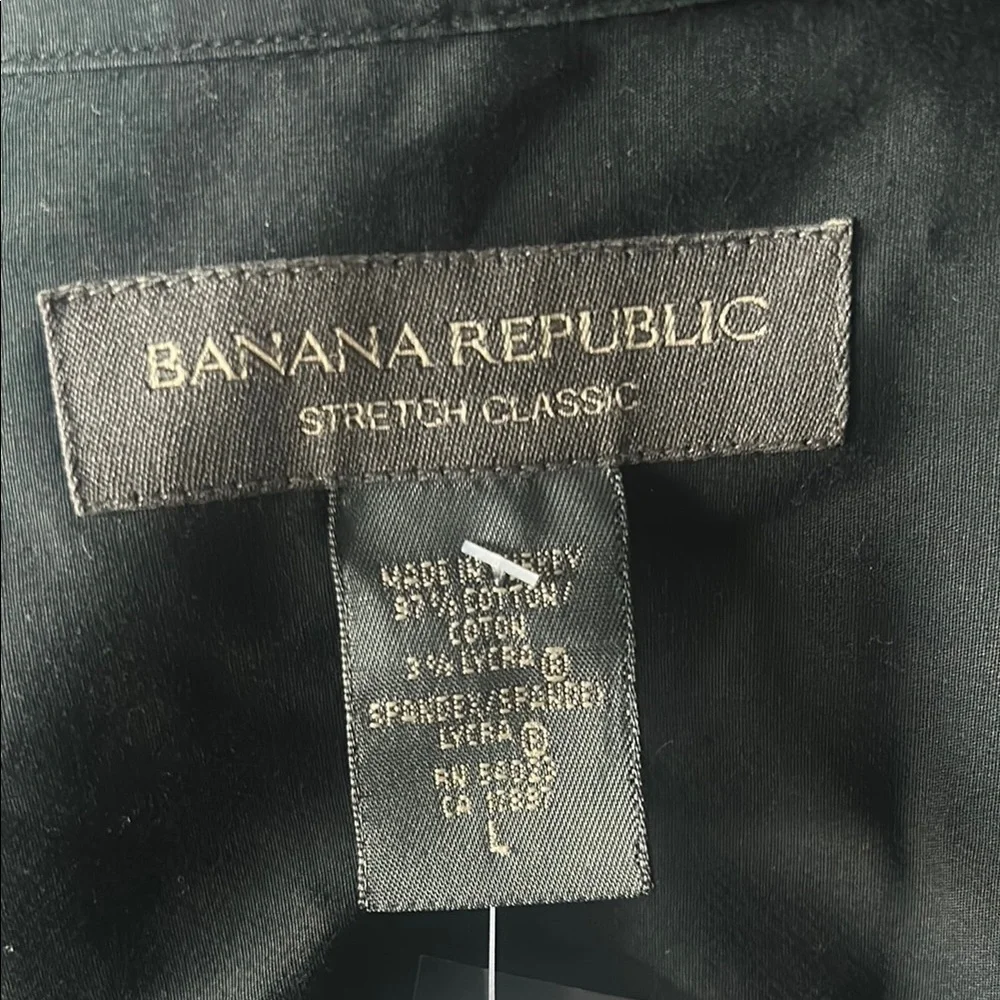 Banana Republic Black Lightweight Shirt Jacket Relaxed Fit